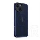 Tactical iPhone 14 magforce hyperstealth szilikon telefonvédő (ütésállóság, átlátszó matt hátlap, magsafe) sötétkék