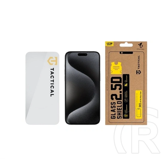 Tactical iPhone 15 Pro Max glass shield 2.5d képernyővédő üveg (2.5d, 0.33mm, 9h) átlátszó