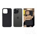 Tactical iPhone 15 Pro Max magforce beaver szilikon védő (plüss belső, matt, magsafe, topográfiai minta) fekete