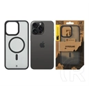 Tactical iPhone 15 Pro Max magforce hypersand szilikon telefonvédő (ütésállóság, átlátszó hátlap, magsafe) fekete