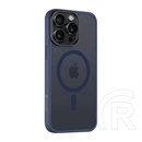 Tactical iPhone 15 Pro Max magforce hyperstealth szilikon telefonvédő (ütésálló, átlátszó matt hátlap, magsafe) sötétkék