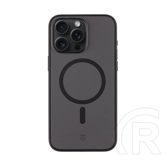 Tactical iPhone 15 Pro Max magforce smoothisfast szilikon védő (ütésálló, mikrofiber plüss belső, matt, magsafe) fekete