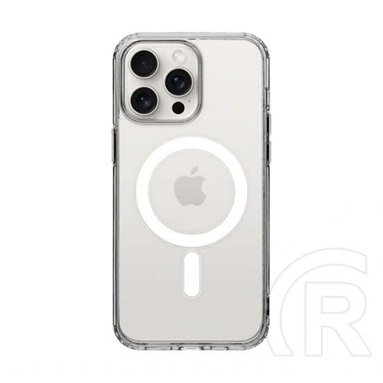 Tactical iPhone 15 Pro Max magforce szilikon telefonvédő (ütésállóság, magsafe) átlátszó