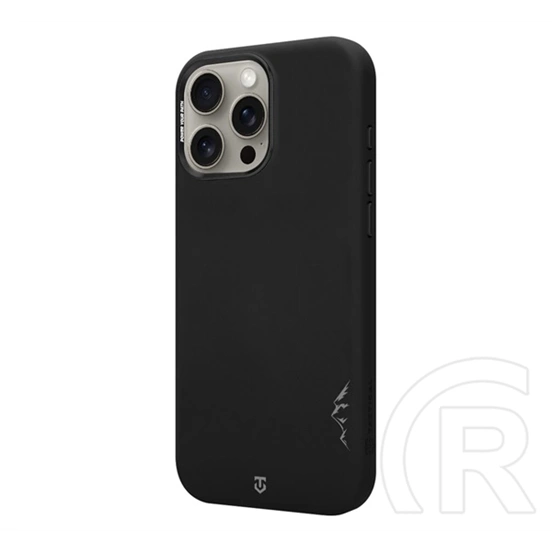 Tactical iPhone 15 Pro Max magforce velvet smoothie 2.0 szilikon telefonvédő (ütésállóság, matt, magsafe) fekete