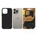Tactical iPhone 15 Pro Max magforce velvet smoothie 2.0 szilikon telefonvédő (ütésállóság, matt, magsafe) fekete