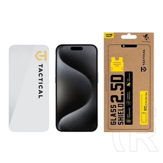 Tactical iPhone 15 Pro glass shield 2.5d képernyővédő üveg (2.5d, 0.33mm, 9h) átlátszó