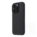 Tactical iPhone 15 Pro magforce beaver szilikon telefonvédő (mikrofiber plüss belső, matt, magsafe) fekete