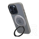 Tactical iPhone 15 Pro magforce hyperstand szilikon védő (ütésálló, átlátszó hátlap, magsafe, kitámasztó) világosszürke