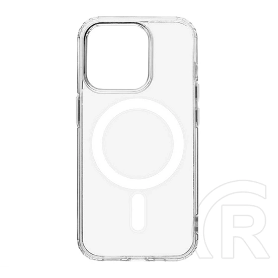 Tactical iPhone 15 Pro magforce szilikon telefonvédő (ütésállóság, magsafe) átlátszó