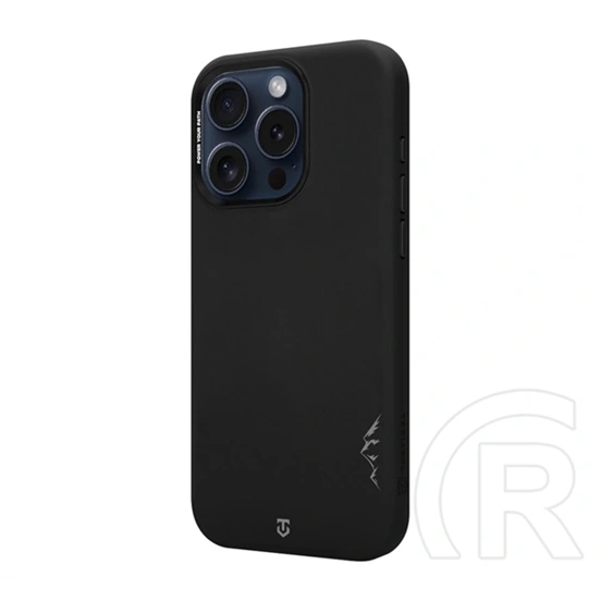 Tactical iPhone 15 Pro magforce velvet smoothie 2.0 szilikon telefonvédő (ütésállóság, matt, magsafe) fekete