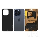 Tactical iPhone 15 Pro magforce velvet smoothie 2.0 szilikon telefonvédő (ütésállóság, matt, magsafe) fekete