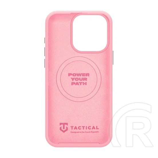 Tactical iPhone 15 Pro magforce velvet smoothie 2.0 szilikon telefonvédő (ütésállóság, matt, magsafe) rózsaszín