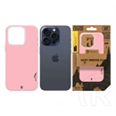 Tactical iPhone 15 Pro magforce velvet smoothie 2.0 szilikon telefonvédő (ütésállóság, matt, magsafe) rózsaszín