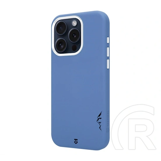 Tactical iPhone 15 Pro magforce velvet smoothie 2.0 szilikon telefonvédő (ütésállóság, matt, magsafe) sötétkék
