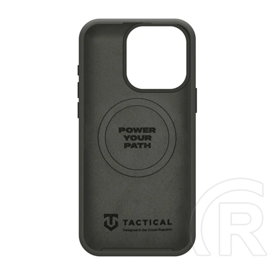 Tactical iPhone 15 Pro magforce velvet smoothie 2.0 szilikon telefonvédő (ütésállóság, matt, magsafe) sötétszürke