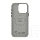 Tactical iPhone 15 Pro magforce velvet smoothie 2.0 szilikon telefonvédő (ütésállóság, matt, magsafe) világosszürke