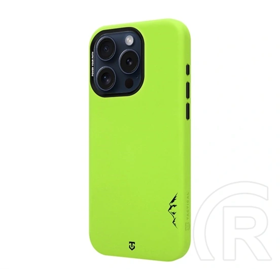 Tactical iPhone 15 Pro magforce velvet smoothie 2.0 szilikon telefonvédő (ütésállóság, matt, magsafe) világoszöld