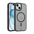Tactical iPhone 15 magforce hypersand szilikon telefonvédő (ütésállóság, átlátszó hátlap, magsafe) fekete