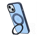 Tactical iPhone 15 magforce hyperstand szilikon telefonvédő (ütésállóság, átlátszó hátlap, magsafe, kitámasztó) sötétkék