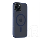 Tactical iPhone 15 magforce hyperstealth szilikon telefonvédő (ütésállóság, átlátszó matt hátlap, magsafe) sötétkék
