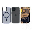Tactical iPhone 15 magforce hyperstealth szilikon telefonvédő (ütésállóság, átlátszó matt hátlap, magsafe) sötétkék