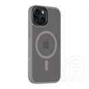 Tactical iPhone 15 magforce hyperstealth szilikon telefonvédő (ütésállóság, átlátszó matt hátlap, magsafe) világosszürke
