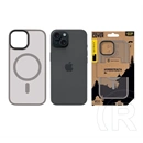 Tactical iPhone 15 magforce hyperstealth szilikon telefonvédő (ütésállóság, átlátszó matt hátlap, magsafe) világosszürke