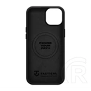 Tactical iPhone 15 magforce velvet smoothie 2.0 szilikon telefonvédő (ütésállóság, matt, magsafe) fekete