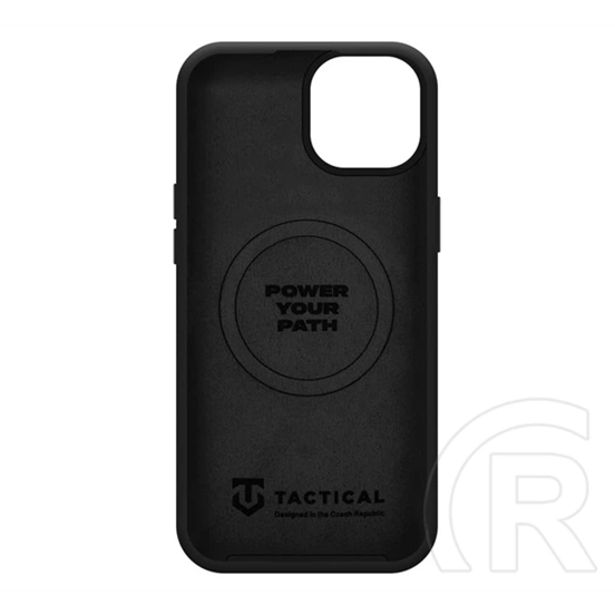 Tactical iPhone 15 magforce velvet smoothie 2.0 szilikon telefonvédő (ütésállóság, matt, magsafe) fekete