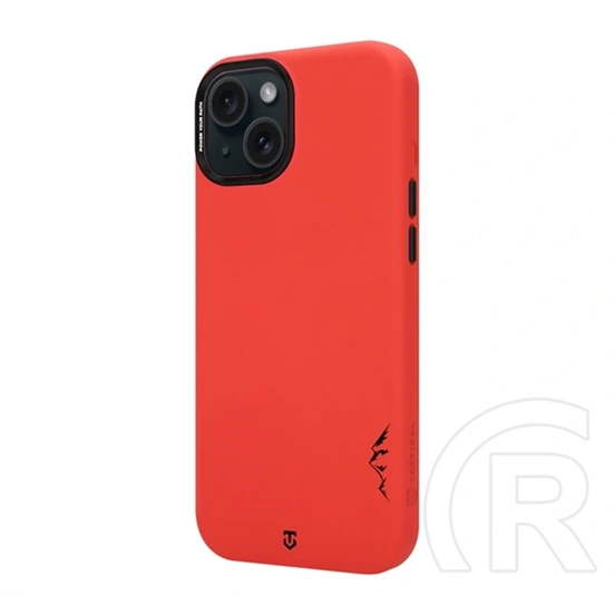 Tactical iPhone 15 magforce velvet smoothie 2.0 szilikon telefonvédő (ütésállóság, matt, magsafe) piros