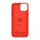 Tactical iPhone 15 magforce velvet smoothie 2.0 szilikon telefonvédő (ütésállóság, matt, magsafe) piros