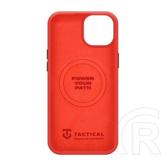 Tactical iPhone 15 magforce velvet smoothie 2.0 szilikon telefonvédő (ütésállóság, matt, magsafe) piros