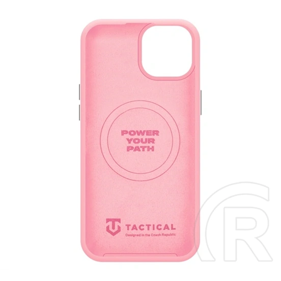 Tactical iPhone 15 magforce velvet smoothie 2.0 szilikon telefonvédő (ütésállóság, matt, magsafe) rózsaszín
