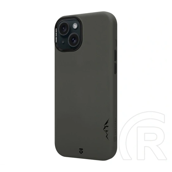 Tactical iPhone 15 magforce velvet smoothie 2.0 szilikon telefonvédő (ütésállóság, matt, magsafe) sötétszürke