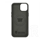 Tactical iPhone 15 magforce velvet smoothie 2.0 szilikon telefonvédő (ütésállóság, matt, magsafe) sötétszürke