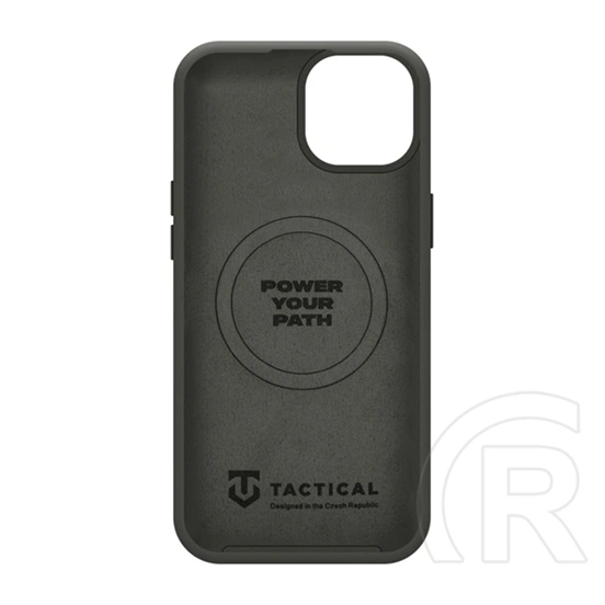 Tactical iPhone 15 magforce velvet smoothie 2.0 szilikon telefonvédő (ütésállóság, matt, magsafe) sötétszürke