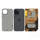 Tactical iPhone 15 magforce velvet smoothie 2.0 szilikon telefonvédő (ütésállóság, matt, magsafe) világosszürke