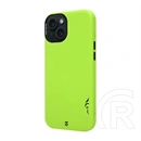 Tactical iPhone 15 magforce velvet smoothie 2.0 szilikon telefonvédő (ütésállóság, matt, magsafe) világoszöld