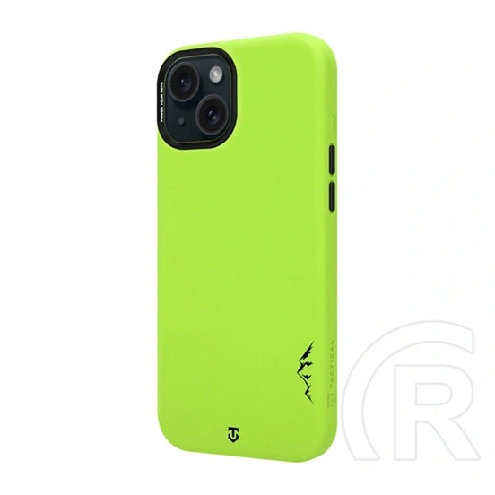 Tactical iPhone 15 magforce velvet smoothie 2.0 szilikon telefonvédő (ütésállóság, matt, magsafe) világoszöld