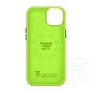 Tactical iPhone 15 magforce velvet smoothie 2.0 szilikon telefonvédő (ütésállóság, matt, magsafe) világoszöld
