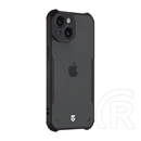 Tactical iPhone 15 quantum stealth szilikon telefonvédő (ütésálló, légpárnás sarok, átlátszó hátlap, kameravédő) fekete