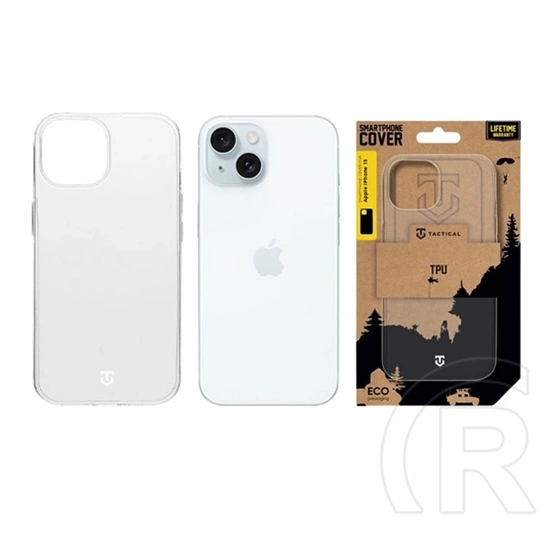 Tactical iPhone 15 tpu szilikon telefonvédő (ultravékony, ütésállóság) átlátszó