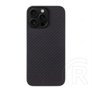 Tactical iPhone 16 Pro Max magforce aramid szilikon telefonvédő (ultravékony, magsafe, karbon minta) fekete