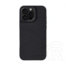 Tactical iPhone 16 Pro Max magforce beaver szilikon védő (plüss belső, matt, magsafe, topográfiai minta) fekete