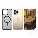 Tactical iPhone 16 Pro Max magforce hypersand szilikon telefonvédő (ütésállóság, átlátszó hátlap, magsafe) fekete