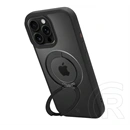 Tactical iPhone 16 Pro Max magforce hyperstand szilikon védő (ütésálló, átlátszó hátlap, magsafe, kitámasztó) fekete