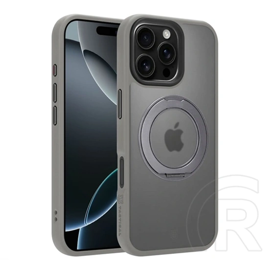 Tactical iPhone 16 Pro Max magforce hyperstand szilikon védő (ütésálló, magsafe, kitámasztó) világosszürke