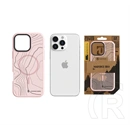 Tactical iPhone 16 Pro Max magforce hyperstealth sika szilikon védő (ütésálló, magsafe, topográfiai minta) rózsaszín
