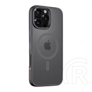 Tactical iPhone 16 Pro Max magforce hyperstealth szilikon telefonvédő (ütésálló, átlátszó matt hátlap, magsafe) fekete