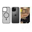 Tactical iPhone 16 Pro Max magforce hyperstealth szilikon telefonvédő (ütésálló, átlátszó matt hátlap, magsafe) fekete